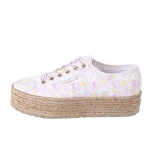 Superga X Love Shack Fancy Canvas Espadrille Platform Sneakers EU 39 US 8.5 NWT